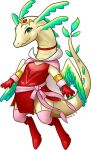  2020 big_tail boots choker clothed clothing digital_media_(artwork) dragon female fire_emblem fire_emblem_awakening footwear gloves green_eyes handwear jewelry legwear looking_at_viewer manakete necklace nintendo pyritie scalie semi-anthro solo thick_tail tiki_(fire_emblem) video_games wings yellow_body yellow_skin 