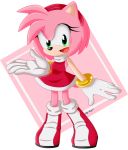  2017 accessory amy_rose anthro boots clothing eulipotyphlan female footwear gloves green_eyes hair_accessory hairband handwear hedgehog hi_res mammal montyth open_mouth open_smile signature smile solo sonic_the_hedgehog_(series) video_games 