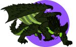  capcom dragon elder_dragon feral hi_res male monster_hunter nergigante radium_(character) solo trout_(artist) video_games 
