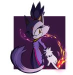  anthro blaze_the_cat clothing felid feline female fire gloves hair handwear hi_res mammal ponytail signature solo sonic_the_hedgehog_(series) tri-shield video_games yellow_eyes 