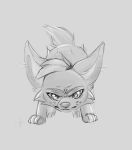  angry canid canine canis chibi coyote cute_eyes cute_face domestic_cat felid feline felis feral fox hybrid kadeki koira male male/male mammal solo 