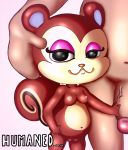  :3 animal_crossing anthro big_penis breasts chibi duo female genitals hi_res human human_on_anthro humor interspecies looking_at_viewer makeup male male/female mammal nintendo pecan_(animal_crossing) penis pussy rodent sciurid simple_background simski size_difference slightly_chubby touching_penis video_games villager_(animal_crossing) white_background 