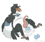 ammyfatxolotl avian bird egg genitals hi_res male oviposition penis tapering_penis