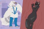 absurd_res canid canine canis hi_res mammal nintendo pokemon resgiram slightly_chubby vore wolf