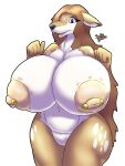 absurd_res big_(disambiguation) breasts deer female hi_res hyper invalid_tag mammal snekkobean