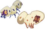 ambiguous_gender arthropod feral grub_(insect) guncht insect larva simple_background solo tan_body white_background