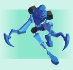  ambiguous_gender armor bionicle biped blue_body breaker-of-oaths digital_drawing_(artwork) digital_media_(artwork) diving_mask gali hi_res hook_hand humanoid lego living_machine machine mask melee_weapon not_furry robot simple_background solo standing toa weapon 