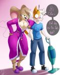 absurd_res age_difference anthro beatrice_(lechugansfw) breasts clothed clothing domestic_cat duo felid feline felis female flirting hi_res imminent_sex lechugansfw male male/female mammal mature_female mouse murid murine nipple_slip nipples partially_clothed robe robe_only rodent simple_background undressing