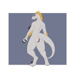 animal_humanoid anthro anus big_butt breasts butt digitigrade digitigrade_heels feathers female genitals hi_res humanoid leofwulf nipples pawpads pussy rear_view reptile reptile_humanoid scalie scalie_humanoid solo thick_thighs