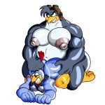 adelie_penguin adventures_of_sonic_the_hedgehog anthro avian avian_caruncle big_butt big_nipples bird butt chicken comb_(anatomy) doggystyle duo from_behind_position galliform gallus_(genus) glistening glistening_body grin head_crest hi_res huge_butt humanoid kneeling machine male midgel_(3-2-1_penguins!) musclegut muscular nipples penguin phasianid possbooty pull_hair robot scratch_(adventures_of_sonic_the_hedgehog) sega sex slightly_chubby smile sonic_the_hedgehog_(series)