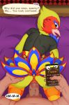 animal_crossing anthro anthro_penetrated avian balls beak beardofzeus bed bird bodily_fluids clothing digital_media_(artwork) duo english_text erection faceless_male feathers female first_person_view furniture genital_fluids genitals hi_res human human_on_anthro human_penetrating human_penetrating_anthro interspecies looking_at_viewer male male/female male_penetrating male_pov mammal nintendo open_mouth penetration penis phoebe_(animal_crossing) pussy sex text tongue vaginal vaginal_penetration video_games 