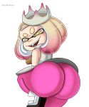  absurd_res animal_humanoid big_butt blackwhiplash butt cephalopod clothed clothing fangs female hi_res huge_butt humanoid inkling looking_back marine mollusk mollusk_humanoid nintendo pearl_(splatoon) pseudo_hair smile solo splatoon tentacle_hair tentacles thick_thighs video_games wide_hips 