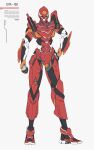  arm_at_side armor character_name clenched_hand commentary_request ctpt9r eva_02 evangelion_(mecha) extra_eyes full_body green_eyes hand_on_own_hip high_tops highres looking_at_viewer mecha mecha_focus neon_genesis_evangelion power_armor red_footwear redesign robot science_fiction shoes simple_background sneakers solo standing white_background 