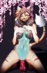  alyona_the_floof anthro bodily_fluids breasts canid canine chiropteran dildo dildo_sitting female fox genital_fluids genitals hand_on_breast hand_on_chest hi_res iyako kneeling looking_at_viewer mammal masturbation nipples penetration pussy pussy_juice sex_toy solo vaginal vaginal_masturbation 