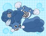 3_toes ambiguous_gender big_feet clothing feet foot_fetish foot_focus generation_1_pokemon gloves group handwear hi_res huge_feet hyper hyper_feet mouthless nintendo pechaberry pokemon pokemon_(species) poliwag poliwhirl poliwrath soles tail toes trio
