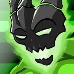  2020 big_eyes big_muscles black_mask cel_shading colored colored_fire digital_drawing_(artwork) digital_media_(artwork) fire front_view gay_thresh ghost green_background green_body green_eyes green_fire green_theme half-closed_eyes happy headshot_portrait humanoid league_of_legends looking_at_viewer male mask muscular muscular_humanoid muscular_male narrowed_eyes open_mouth open_smile pattern_background pecs portrait pupils riot_games shaded simple_background simple_lighting simple_shading smile solo spirit striped_background tencent thresh toony white_pupils 