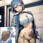  ai-generated blastoirse bras humanization nintendo non-web_source pokemon pokemon_(creature) tagme 