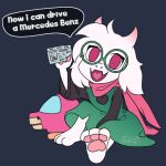 anthro archer-ko bovid caprine deltarune fluffy fluffy_ears fluffy_hair goat hair male mammal meme paws ralsei smile smiling_at_viewer solo undertale_(series)