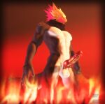 3d_(artwork) abs anthro balls burning_wolf_(fortnite) canid canine canis digital_media_(artwork) epic_games erection fire fortnite genitals glowing glowing_eyes male mammal mask muscular muscular_anthro muscular_male nude pecs penis scarf sky_chaser solo source_filmmaker_(artwork) wolf 