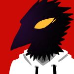  ambiguous_gender anthro avian bird clothing corvid corvus_(genus) crow hoodie icon jacket krowthekid64 male oscine passerine shaded simple_background simple_eyes simple_shading solo topwear 