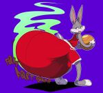  anthro bodily_noises bugs_bunny chocomintshake clothed clothing diaper diaper_fetish digital_media_(artwork) feces full_diaper grey_body hi_res lagomorph leporid looney_tunes male mammal messy_diaper onomatopoeia pooping rabbit simple_background soiled_diaper soiling soiling_diaper solo sound_effects stink_fumes tail teeth text warner_brothers wearing_diaper 
