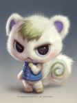  2020 :&lt; animal_crossing anthro black_eyes blonde_hair bottomless clothed clothing digital_media_(artwork) fur grey_background hair looking_at_viewer male mammal marshal_(animal_crossing) nintendo rodent sciurid silverfox5213 simple_background solo tan_body tan_fur text tree_squirrel url video_games white_body white_fur 