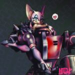  1:1 anthro bat bodysuit boots butt carrying_another claws clothing duo e-123_omega eyeshadow female footwear fur heart_symbol hi_res legwear machine makeup mammal noid robot rouge_the_bat sega skinsuit sonic_the_hedgehog_(series) spikes thigh_boots thigh_highs tight_clothing tongue tongue_out white_body white_fur wings 