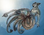 8_legs absurd_res animal_genitalia animal_humanoid anthro anthro_on_taur avian avian_humanoid bird bird_humanoid cephalopod coleoid genital_slit genitals hi_res huge_filesize humanoid male marine membrane_(anatomy) mollusk multiple_piercings octopodiform octopus octopus_merfolk octopus_taur owl owl_humanoid piercing piercing_fetish sketch sketchotterly slit_(disambiguation) slit_penis slit_play solo spread_slit taur underwater underwater_scenery water