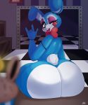  2020 absurd_res ambiguous_gender anal animatronic anthro big_butt blue_body butt female five_nights_at_freddy&#039;s five_nights_at_freddy&#039;s_2 green_eyes hi_res huge_butt lagomorph leporid looking_at_viewer machine mammal nic-m-lyc nude penetration rabbit robot solo tongue tongue_out toy_bonnie_(fnaf) unknown_artist video_games 