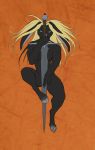  anthro blonde_hair convenient_censorship cryphalen female greatsword green_eyes hair looking_at_viewer solo 