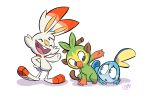  2019 absurd_res ambiguous_gender b-regalado-draws eye_contact grookey group hi_res long_ears looking_at_another mammal nintendo open_mouth open_smile pok&eacute;mon pok&eacute;mon_(species) primate scorbunny signature simple_background smile sobble tongue video_games 