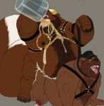1:1 alcohol anal anal_penetration anthro anthro_penetrating armor barazoku bdsm bear beard beer beer_belly belly belly_on_back belly_overhang beverage biceps big_belly big_penis bodily_fluids body_hair brent_(n0rdbara) brown_body butt chest_hair clothing collar cum cum_in_ass cum_inside cum_on_face cumshot digital_media_(artwork) drinking duo ejaculation facial_hair foreskin galvinwolf genital_fluids genitals hair hairy hairy_belly hard_hat harness hat headgear headwear helmet hi_res huge_penis humanoid_genitalia humanoid_penis hybrid hypnosis hypnotic_eyes leash leash_pull leashed_collar looking_pleasured male male/male male_penetrated male_penetrating male_penetrating_male mammal mastertrucker mephitid messy_hair mind_control moobs muscular muscular_anthro muscular_male nipples nude obese open_mouth orgasm orgasm_face overweight overweight_anthro overweight_male pecs penetration penis sex simple_background skunk spiral_eyes straps tail teeth tongue