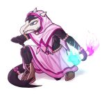 2024 2_horns accessory action_pose alolan_form alolan_marowak anthro armlet athletic athletic_anthro athletic_male biped black_body black_scales black_tail blue_eyes blue_fire bone bottomwear bracelet brown_clothing brown_footwear brown_shoes clothing colored colored_fire deep_navel digital_media_(artwork) digital_painting_(artwork) fire flaming_weapon footwear furgonomics gem generation_1_pokemon generation_7_pokemon holding_bone holding_melee_weapon holding_object holding_weapon horn jewelry kneeling light lighting long_tail male male_anthro marowak mask melee_weapon multicolored_body multicolored_bottomwear multicolored_clothing multicolored_scales multicolored_skirt navel neutral_expression nintendo palkismspriest pearl_(gem) pink_bottomwear pink_clothing pink_fire pink_hood pink_skirt pokemon pokemon_(species) pose purple_bottomwear purple_clothing purple_hood purple_skirt regional_form_(pokemon) reptile scales scalie shaded shadow shirtless shirtless_anthro shirtless_male shoes simple_background skirt skull skull_mask solo tail tail_accessory tail_bracelet tail_jewelry two_tone_body two_tone_bottomwear two_tone_clothing two_tone_hood two_tone_scales two_tone_skirt weapon white_background white_body white_horn white_scales