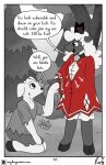absurd_res anthro bovid cape caprine clothed clothing comic cult_of_the_lamb dirty domestic_pig duo female forest hi_res lamb_(cult_of_the_lamb) mammal outside plant roxythefoxy sheep suid suina sus_(pig) tree