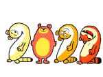 2022 2023 ambiguous_gender animated anthro avian bear bird bouncing canid canine columbid dialogue english_text eyes_closed felid feral forked_tongue fox green_body group holidays keke_(artist) mammal new_year open_mouth orange_body pantherine pigeon red_body reptile scalie smile snake tapping_foot text tiger tongue white_body yellow_body yellow_eyes