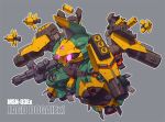  char&#039;s_counterattack character_name commentary_request funnels_(gundam) gatling_gun grey_background gun gundam gundam_msv holding holding_gun holding_weapon jagd_doga jagd_doga_gyunei_custom mecha mecha_focus mobile_suit no_humans robot science_fiction sd_gundam shield simple_background susagane thrusters weapon 