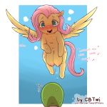  1:1 2020 blush bodily_fluids cold-blooded-twilight cutie_mark dialogue digital_media_(artwork) duo english_text equid equine eyebrows eyelashes female feral fluttershy_(mlp) flying friendship_is_magic genital_fluids hi_res mammal my_little_pony open_mouth pegasus pussy_juice solo_focus teats text url wings 
