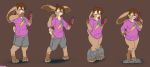  anthro barefoot bottle breast_growth breasts brown_body clothing eyewear female gender_transformation glasses halcy0n hi_res hoodie lagomorph leporid magic male male_to_female mammal mtf_transformation potion rabbit sequence simple_background solo surprise sweater topwear transformation wardrobe_malfunction 
