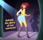 aarondrawsarts abigail_anderson absurd_res anthro avian bird blush butt convenient_censorship embarrassed female hi_res looking_back nickelodeon nude offscreen_character public public_nudity reference_image references shocked solo stage the_fairly_oddparents translucent translucent_censor