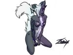 4:3 anthro breasts canid canine canis discreet_user female grey_body hi_res kneeling looking_at_viewer mammal medium_breasts solo wolf 