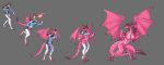  absurd_res anthro blizzard_entertainment breasts d.va_(overwatch) dragon female hair hi_res horn human mammal non-mammal_breasts nude overwatch thatweirdguyjosh transformation video_games wings 