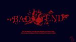  bad_end black_background heart helltaker highres knife krekk0v simple_background stabbed_heart 