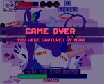  absurd_res amaruu anal anal_penetration anthro arthropod balls balls_deep big_balls big_penis bodily_fluids bottomless button_prompt clothed clothing cum cum_in_ass cum_inside damage_numbers digital_media_(artwork) dominant dominant_male duo english_text eyewear femboy forced game_over game_over_screen gameplay_mechanics genital_fluids genitals glasses gui haplorhine health_bar heterochromia hi_res humanoid_genitalia humanoid_penis insect legwear lepidopteran male male/male mammal moki_(mokimonky) monkey moth motion_lines nacho_(nachokokoni) penetration penis pixel_(artwork) potion potion_bottle primate purple_body purple_penis rape sex tail text unusual_anatomy unusual_tail white_body wings 