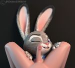  anthro canid canine chickenass clothed clothing disney erection faceless_male fellatio female female_on_human feral fur genitals hi_res human human_on_anthro interspecies judy_hopps lagomorph leporid long_ears male male/female male_on_anthro male_on_feral mammal nude oral penile penis purple_eyes rabbit sex zootopia 