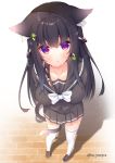  animal_ears ko_yu seifuku tail thighhighs 