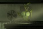  3d_(artwork) animatronic anthro big_breasts breasts breasts_against_glass digital_media_(artwork) female five_nights_at_freddy&#039;s hi_res lagomorph leporid looking_at_viewer machine mammal nipples nobody3 nude open_mouth rabbit robot solo source_filmmaker springtrap_(fnaf) video_games 