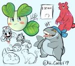  adesign arabomb baby_pok&eacute;mon bandanna blobbos blue_eyes blush bomb clothing clovour corsharrk ejacasm explosives fak&eacute;mon fish fur grasshole green_body green_skin grey_body grey_skin hanginy happiny hat headgear headwear hi_res kii_catart laugh leaf mammal marine nintendo orange_eyes pedobear pink_body pink_fur pok&eacute;mon pok&eacute;mon_(species) pok&eacute;mon_clover rope shark sharp_teeth sketch slightly_chubby spedo_(pokemon_clover) teeth tongue tongue_out unjoy ursid video_games 