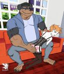 abs age_difference anthro anthro_dominating_human big_dom_small_sub big_muscles butt_slap canid canine canis clothed clothing crossdressing domestic_dog dominant dominant_anthro dominant_male duo facial_hair heart_symbol hi_res holding_partner human human_on_anthro interspecies intimate larger_anthro larger_male male male/male mammal mastiff mature_male molosser musclegut muscular muscular_anthro muscular_male mustache nazuranoke nipples older_anthro older_anthro_younger_human older_dom_younger_sub older_male older_on_young pecs romantic romantic_couple rottweiler signature size_difference slap smaller_human smaller_male spanking stubble submissive submissive_human submissive_male translucent translucent_clothing younger_human younger_male