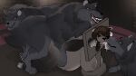 16:9 anthro anthro_on_feral anthro_penetrated belly bestiality bestiality_kiss big_belly big_breasts black_body black_eyes black_fur black_nose bodily_fluids breasts brick brick_wall brown_eyes brown_hair canid canine canis digital_drawing_(artwork) digital_media_(artwork) doggystyle drooling felid feline female feral feral_penetrating feral_penetrating_anthro fluffy fluffy_tail footprint from_behind_position fur grey_body grey_fur group hair hi_res inside kneeling male male/female mammal miasma_velenosa_(miasmium) motion_blur motion_lines mrferaldd multicolored_body multicolored_fur open_mouth pawprint pawprint_tattoo penetration pointy_ears pregnant pregnant_anthro pregnant_female pregnant_sex prick_ears questionable_consent restraints saliva saliva_on_tongue saliva_string sex stocks tail tattoo thick_thighs tongue tongue_out trans_(lore) trapped wall_(structure) widescreen wolf