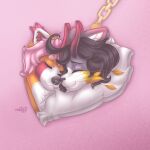 absurd_res ailurid anthro collar domestic_cat dragon duo eyes_closed felid feline felis hi_res holidays hybrid love male mammal mythological_creature mythological_scalie mythology naoto nose_to_nose red_panda romantic romantic_couple scalie valentine&#039;s_day